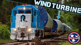 Wind Turbines on Rock Island Rail!  [4K]