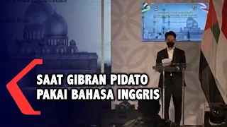 Saat Gibran Pidato Berbahasa Inggris di Depan Menteri UEA