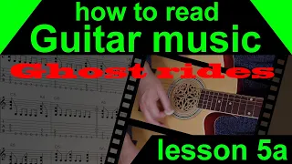 Lesson 5a.  How to play Ghost Riders in the sky (guitar lesson tab)