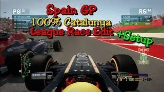 F1 2013 | F1RC 100% Online Legue Race Edit | Catalunya, Spain GP | Ligarennen Spanien