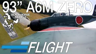 Black Horse A6M Zero 93" ARF Flight - Motion RC