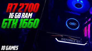 RYZEN 7 2700 + GTX 1660 IN 10 GAMES ULTRA SETTINGS 1080P