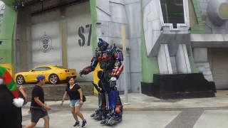 Meet Transformers Optimus Prime & Bumblebee at Universal Studios Singapore, Resorts World Sentosa