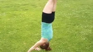 Gymnastics: Handstand Forward Roll With Bent and Straight Arms Tutorial With Coach Meggin