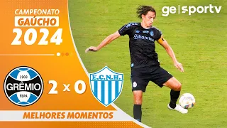 GRÊMIO 2 X 0 NOVO HAMBURGO | MELHORES MOMENTOS | CAMPEONATO GAÚCHO | ge.globo