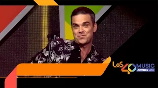 Robbie Williams recoge Premio Golden Los 40 Music Awards