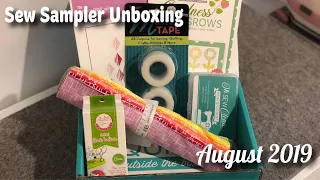 August 2019: Sew Sampler Unboxing #unboxing #sewsampler #fatquartershop #sewbecca