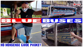 Public Transport Phuket┃HOW TO GET AROUND┃Ride the Bus┃Phuket Town 2 Kata┃Cheap Travel Phuket  🇹🇭