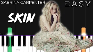 Sabrina Carpenter - Skin | EASY Piano Tutorial