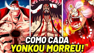 ENTENDA COMO CADA YONKOU MORREU EM ONE PIECE - HISTÓRIA COMPLETA