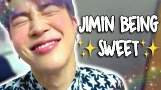 park jimin being a lil sweetheart