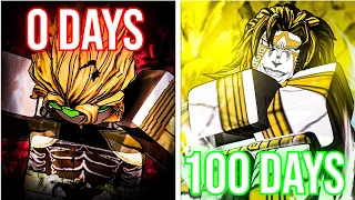 Spending 100 Days as DIO BRANDO in Shindo Life - Roblox..