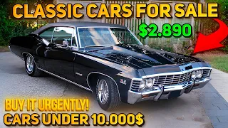 20 Fantastic Classic Cars Under $10,000 Available on Craigslist Marketplace! Bargain Cars!