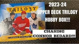 2023-24 Upper Deck Trilogy Hobby Box! Chasing Bedard Hits! #hockeycards #shaunscollectibles #nhl
