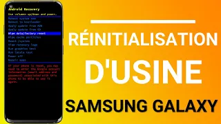 Réinitialisation d'usine sur un téléphone Samsung Galaxy