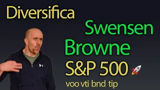 Diversificar con el portfolio Swensen, con  Browne o con el S&P 500. Usamos el VOO, VTI, BND y TIP