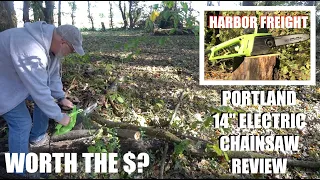 Portland 14" Electric Chainsaw Review - Harbor Freight