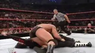 raw 28 08 2006 jeff hardy vs randy orton