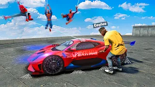 Stealing Rare SUPERHERO CARS In GTA 5!