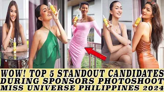 WOW! TOP 10 STANDOUT CANDIDATES DURING SPONSORS PHOTOSHOOT MISS UNIVERSE PHILIPPINES 2024