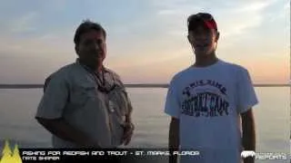 Fishing for Redfish and Trout on the flats out of St. Marks, Florida