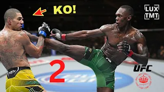 Alex Pereira vs. Israel Adesanya 2 Full Fight Highlights | Izzy beats Poatan in rematch? Win by KO