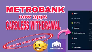 METROBANK CARDLESS WITHDRAWAL/METROBANK NEW APP