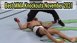 Best MMA Knockouts November 2021, UFC , ONE , Belator , Gorilla ,etc