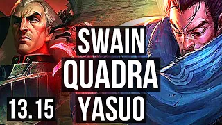 SWAIN vs YASUO (MID) | 3.5M mastery, 6/1/11, Quadra, 1900+ games | EUW Grandmaster | 13.15