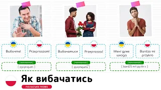 Як вибачатись польською мовою. Польська мова для початківців.