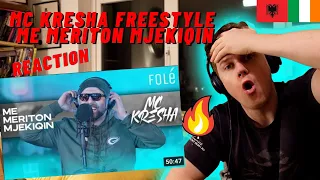 Mc Kresha Freestyle | Me Meriton Mjekiqin ((IRISH REACTION!!)) CRAZY ALBANIA FREESTYLE!