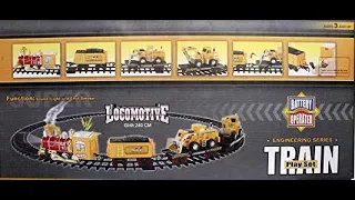 Locomotive battery operated train engineering series with sound,lights & emit smoke train for kids