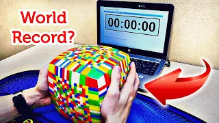 SOLVED THE BIGGEST RUBIK'S CUBE IN THE WORLD 17x17 | HOW TO SOLVE THE CUBE FOR 5 HOURS