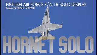 Turku Airshow 2023 Finnish Air Force F/A-18 Solo Display. Powerful display!