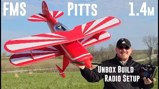 FMS - Pitts V2 - 1400mm - Unbox, Build, & Radio Setup