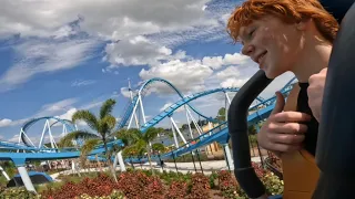 Seaworld Vlog 8-19-23 Riding Coasters and checking out anything new including howl o scream