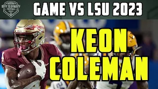 Keon Coleman DOMINATES LSU With 3 TOUCHDOWNS | Highlights 2023