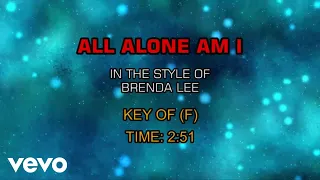 Brenda Lee - All Alone Am I (Karaoke)