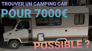 🔴TROUVER UN CAMPING CAR POUR 7000 EUROS ? POSSIBLE ?😉NOTRE PEUGEOT J5 ESSENCE DE 1987🚐