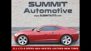 2015 ZL1 CHEVROLET CAMARO LT3 RED ROCK METALLIC WALK AROUND REVIEW 10578 SOLD! www.SUMMITAUTO.com