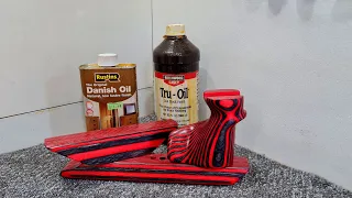 Hybrid oil finishing.. tru oil and danish on laminate competition air rifles