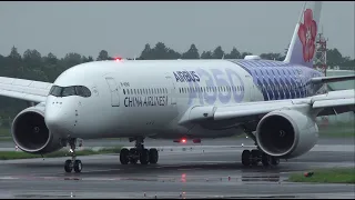 China Airlines Airbus A350-900 B-18909 B-18918 Landing at NRT 34R