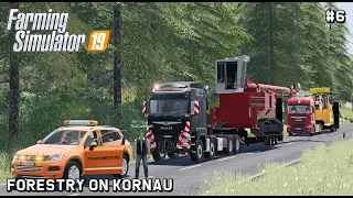 Transporting HUGE equipment with @The CamPeR | Forestry On Kornau |Farming Simulator 19 | Episode 6