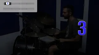 100 BPM - Drum Loop Track - Double Kick Bass Drum - Straight Beat | Bruno Godinho Academy