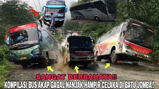 Auto Senam Jantung‼️Kompilasi Bus Gagal Nanjak Dan Hampir C3laka Di Tanjakan Batu Jomba‼️