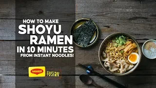 RAMEN SCHOOL #5 | Shoyu Ramen in 10 Minutes from Instant Noodles