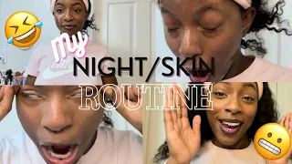 MY NIGHT/SKIN ROUTINE *almost di3s in the process* #nightroutine #comedy #subscribetomychannel 💕