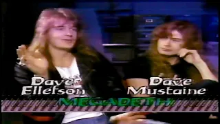 Dave Mustaine and Dave Ellefson ` Interview for Much Music 1988