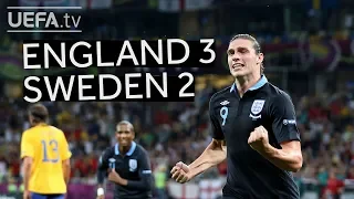 ENGLAND secure first ever competitive win over SWEDEN at EURO 2012