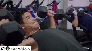 Mark Wahlberg and Mario Lopez at F45